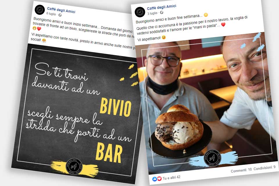 Caffè degli Amici - Italy Swag  agenzia web, grafica e social a Bari