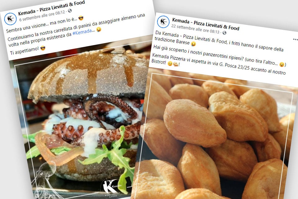 Kemada Pizza Lievitati - Italy Swag  agenzia web, grafica e social a Bari